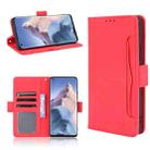For Xiaomi Mi 11 Ultra Skin Feel Calf Pattern Horizontal Flip Leather Case with Holder & Card Slots & Photo Frame(Red) - 1