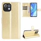 For Xiaomi Mi 11 Lite 4G Retro Crazy Horse Texture Horizontal Flip Leather Case with Holder & Card Slots & Photo Frame(Gold) - 1