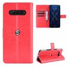 For Xiaomi Black Shark 4 / 4 Pro Retro Crazy Horse Texture Horizontal Flip Leather Case with Holder & Card Slots & Photo Frame(Red) - 1