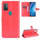 For Ulefone Note 11P Retro Crazy Horse Texture Horizontal Flip Leather Case with Holder & Card Slots & Photo Frame(Red) - 1