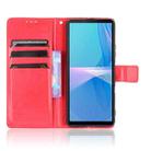 For Sony Xperia 10 III Retro Crazy Horse Texture Horizontal Flip Leather Case with Holder & Card Slots & Photo Frame(Red) - 5