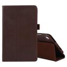 For Lenovo Tab M7 Litchi Texture Solid Color Horizontal Flip Leather Case with Holder & Pen Slot(Brown) - 1