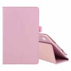 For Lenovo Tab M7 Litchi Texture Solid Color Horizontal Flip Leather Case with Holder & Pen Slot(Pink) - 1