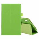 For Lenovo Tab M8 Litchi Texture Solid Color Horizontal Flip Leather Case with Holder & Pen Slot(Green) - 1