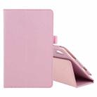 For Lenovo Tab M8 Litchi Texture Solid Color Horizontal Flip Leather Case with Holder & Pen Slot(Pink) - 1