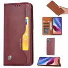 For Xiaomi Redmi K40 / K40 Pro Knead Skin Texture Horizontal Flip Leather Case with Photo Frame & Holder & Card Slots & Wallet(Wine Red) - 1