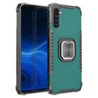 For OPPO Realme 6 Fierce Warrior Series Armor All-inclusive Shockproof Aluminum Alloy + TPU Protective Case with Ring Holder(Green) - 1