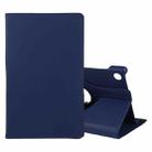 For Lenovo M10 HD Litchi Texture Solid Color Horizontal Flip Leather Case with Holder & Pen Slot(Dark Blue) - 1
