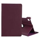 For Lenovo M10 HD Litchi Texture Solid Color Horizontal Flip Leather Case with Holder & Pen Slot(Purple) - 1