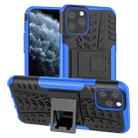 For iPhone 11 Pro Tire Texture TPU + PC Shockproof Case with Holder(Blue) - 1