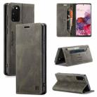 For Samsung Galaxy S20 AutSpace A01 Retro Skin-feel Crazy Horse Texture Horizontal Flip Leather Case with Holder & Card Slots & Wallet & RFID(Coffee) - 1
