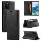 For Samsung Galaxy S20+ AutSpace A01 Retro Skin-feel Crazy Horse Texture Horizontal Flip Leather Case with Holder & Card Slots & Wallet & RFID(Black) - 1