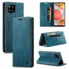 For Samsung Galaxy A42 5G AutSpace A01 Retro Skin-feel Crazy Horse Texture Horizontal Flip Leather Case with Holder & Card Slots & Wallet & RFID(Blue) - 1