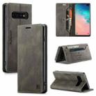 For Samsung Galaxy S10+ AutSpace A01 Retro Skin-feel Crazy Horse Texture Horizontal Flip Leather Case with Holder & Card Slots & Wallet & RFID(Coffee) - 1