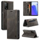 For Xiaomi Mi 10T / 10T Pro 5G AutSpace A01 Retro Skin-feel Crazy Horse Texture Horizontal Flip Leather Case with Holder & Card Slots & Wallet & RFID(Coffee) - 1