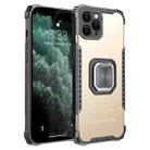 For iPhone 11 Pro Fierce Warrior Series Armor All-inclusive Shockproof Aluminum Alloy + TPU Protective Case with Ring Holder (Gold) - 1