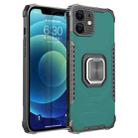 Fierce Warrior Series Armor All-inclusive Shockproof Aluminum Alloy + TPU Protective Case with Ring Holder For iPhone 12(Green) - 1