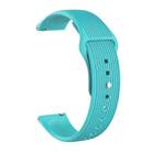 20mm Universal Vertical Grain Reverse Buckle Watch Band(Mint Green) - 1