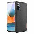 For Xiaomi Redmi Note 10 Pro DUX DUCIS Fino Series PU + TPU Protective Case(Black) - 1