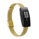 For Fitbit Inspire / Inspire HR / Ace 2 Double Insurance Buckle Milanese Watch Band(Gold) - 1