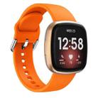 For Fitbit Versa 3 Silicone Watch Band(Orange) - 1
