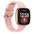 For Fitbit Versa 3 Silicone Watch Band(Pink) - 1