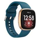 For Fitbit Versa 3 Silicone Watch Band(Dark Green) - 1