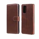 For OPPO A93 5G Classic Calf Texture PU + TPU Horizontal Flip Leather Case with Holder & Card Slots & Wallet(Brown) - 1