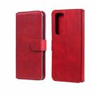 For OPPO Find X3 Neo / Reno5 Pro+ 5G Classic Calf Texture PU + TPU Horizontal Flip Leather Case with Holder & Card Slots & Wallet(Red) - 1