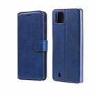 For OPPO Realme C20 Classic Calf Texture PU + TPU Horizontal Flip Leather Case with Holder & Card Slots & Wallet(Blue) - 1
