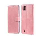 For OPPO Realme C20 Classic Calf Texture PU + TPU Horizontal Flip Leather Case with Holder & Card Slots & Wallet(Rose Gold) - 1