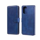 For Xiaomi Redmi Note 10 4G / Note 10S Classic Calf Texture PU + TPU Horizontal Flip Leather Case with Holder & Card Slots & Wallet(Blue) - 1