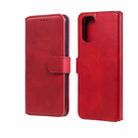 For Xiaomi Redmi Note 10 4G / Note 10S Classic Calf Texture PU + TPU Horizontal Flip Leather Case with Holder & Card Slots & Wallet(Red) - 1