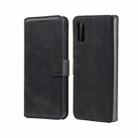 For Samsung Galaxy A02 / M02 Classic Calf Texture PU + TPU Horizontal Flip Leather Case with Holder & Card Slots & Wallet(Black) - 1