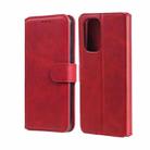For Xiaomi Redmi K40 / K40 Pro / Mi 11i / Poco F3 Classic Calf Texture PU + TPU Horizontal Flip Leather Case with Holder & Card Slots & Wallet(Red) - 1