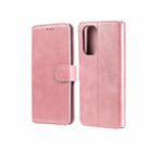 For Xiaomi Redmi K40 / K40 Pro / Mi 11i / Poco F3 Classic Calf Texture PU + TPU Horizontal Flip Leather Case with Holder & Card Slots & Wallet(Rose Gold) - 1
