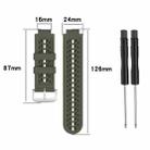 For Garmin Approach S2 / S4 Two-color Silicone Watch Band(Army Green Black) - 4