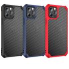 For iPhone 12 Pro Carbon Fiber Acrylic Shockproof Protective Case(Blue) - 2