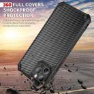 For iPhone 12 Pro Carbon Fiber Acrylic Shockproof Protective Case(Black) - 4