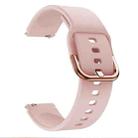 For Xiaomi Mi Watch Electroplating Buckle Silicone Watch Band(Pink) - 1