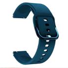 For Xiaomi Mi Watch Electroplating Buckle Silicone Watch Band(Rock Cyan) - 1