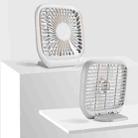 J4 Mini USB Mute Desktop Electric Fan, 3 Speed Control(White) - 1