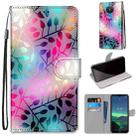 For Nokia 1.4 Coloured Drawing Cross Texture Horizontal Flip PU Leather Case with Holder & Card Slots & Wallet & Lanyard(Translucent Glass) - 1