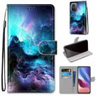 For Xiaomi Redmi K40 / K40 Pro / K40 Pro+ / Mi 11i / Poco F3 Coloured Drawing Cross Texture Horizontal Flip PU Leather Case with Holder & Card Slots & Wallet & Lanyard(Colorful Clouds) - 1
