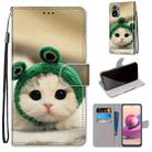 For Xiaomi Redmi Note 10 4G / Note 10s Coloured Drawing Cross Texture Horizontal Flip PU Leather Case with Holder & Card Slots & Wallet & Lanyard(Frog Kitten) - 1