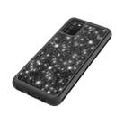For Samsung Galaxy A02s (US Version) Glitter Powder Contrast Skin Shockproof Silicone + PC Protective Case(Black) - 3