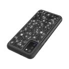 For Samsung Galaxy A02s (US Version) Glitter Powder Contrast Skin Shockproof Silicone + PC Protective Case(Black) - 4