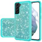 For Samsung Galaxy S21 5G Glitter Powder Contrast Skin Shockproof Silicone + PC Protective Case(Green) - 1