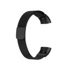 For Huawei Band 3 Pro / 4 Pro Milanese Watch Band(Black) - 1