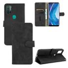 For Ulefone Note 11P Solid Color Skin Feel Magnetic Buckle Horizontal Flip Calf Texture PU Leather Case with Holder & Card Slots & Wallet(Black) - 1